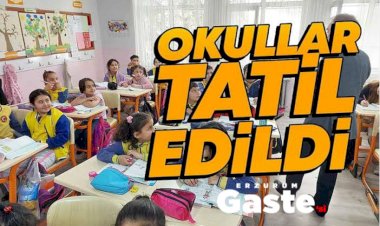 Erzurumda 26 Kasım 2024 yarın olumsuz hava şartları dolayısıyla ilk orta ve lise öğretimde merkez ilçelerde eğitime bir gün ara verildi.