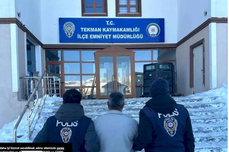 Hakkında 13 Yıl Hapis Cezası Bulunan Şahıs Erzurum’da Yakalandı