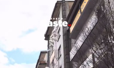 Çatılardan Düşen Karlar Tehlike Saçıyor