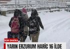 Yoğun Kar Yağışı 16 İlde Eğitime Ara Verdi